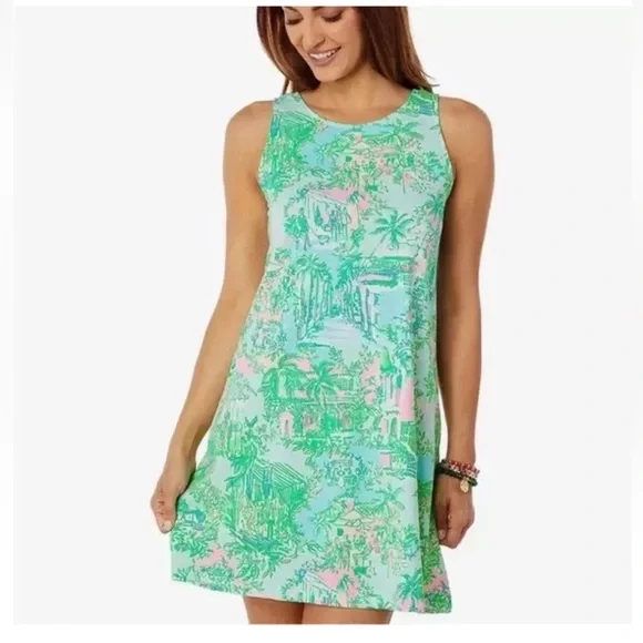 NWOT | Lilly Pulitzer | XS | Kristen Swing Dress | Lilly Loves Palm Beach - Picture 4 of 12